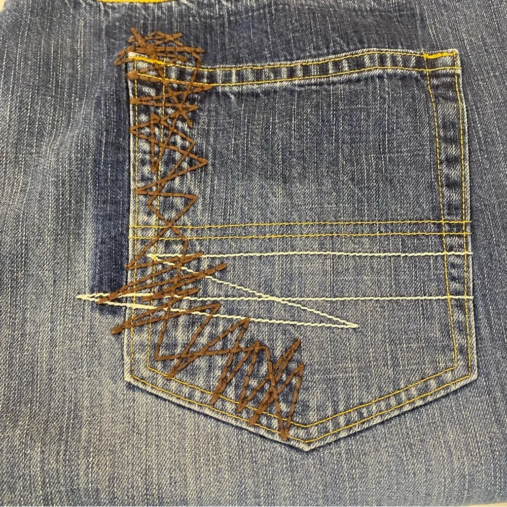 Phat Farm Men's Wide Leg‎ Embroidered Streetwear Hip Hop Grunge Jeans Size 44x33